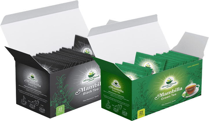 natural black tea carton